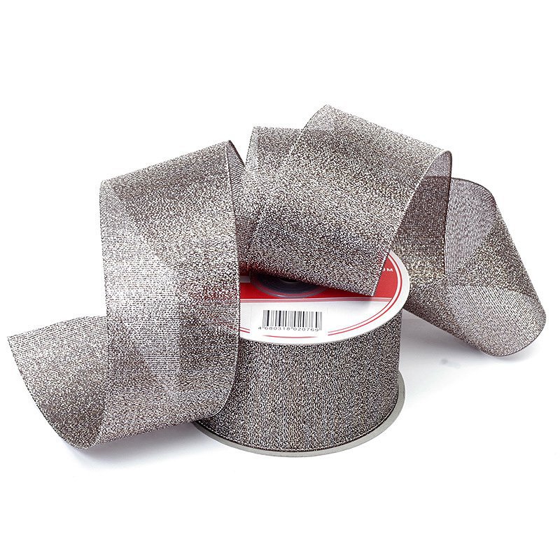 Лента IDEAL с люрексом арт.ТВ-ЛЮР шир.50мм цв.139 черный/серебро уп.22,85 м Лента IDEAL с люрексом арт.ТВ-ЛЮР шир.50мм цв.139 черный/серебро уп.22,85 м