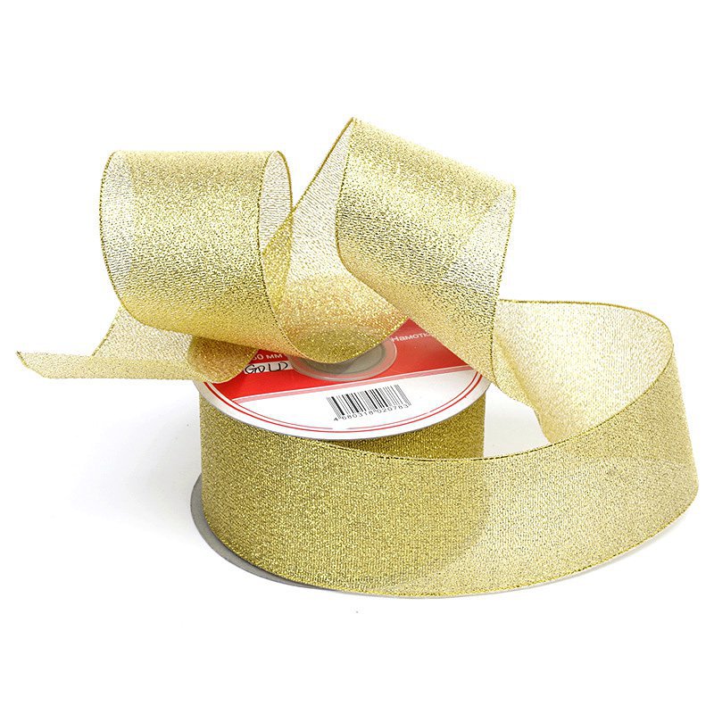 Лента IDEAL с люрексом арт.ТВ-ЛЮР шир.50мм цв.золото уп.22,85м Лента IDEAL с люрексом арт.ТВ-ЛЮР шир.50мм цв.золото уп.22,85м