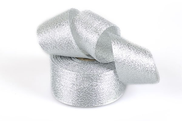 Подарочная лента Парча арт.с3161г17 шир.37-40мм цв.01 серебро уп.25м Подарочная лента Парча арт.с3161г17 шир.37-40мм цв.01 серебро уп.25м